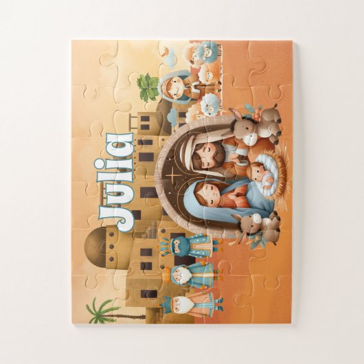 Personalized Nativity  Legpuzzel (Verticaal)