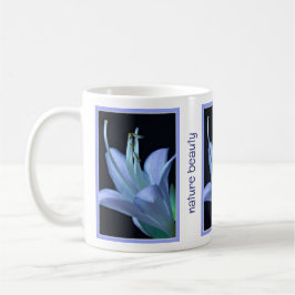 Personalized Nature Beauty Hosta Flower in Blue Koffiemok