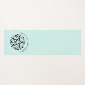 Personalized Nature Floral  Yogamat (Achterkant (horizontaal))