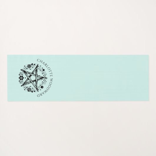 Personalized Nature Floral  Yogamat (Achterkant (horizontaal))