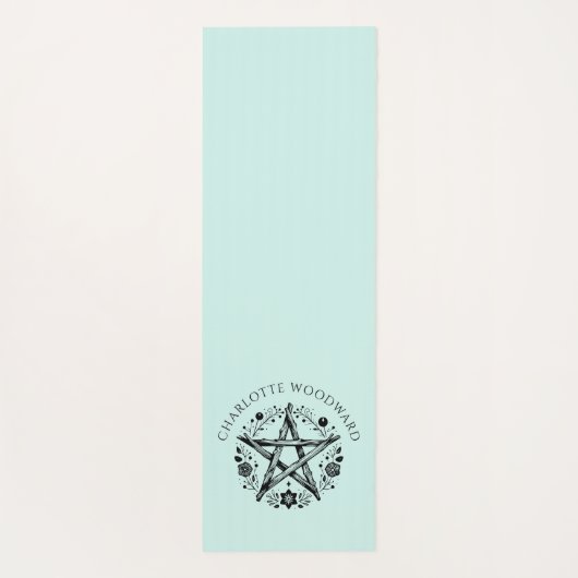 Personalized Nature Floral  Yogamat (Achterkant)