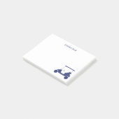 Personalized Navy Blue Golf Cart Post-it® Notes (Schuin)