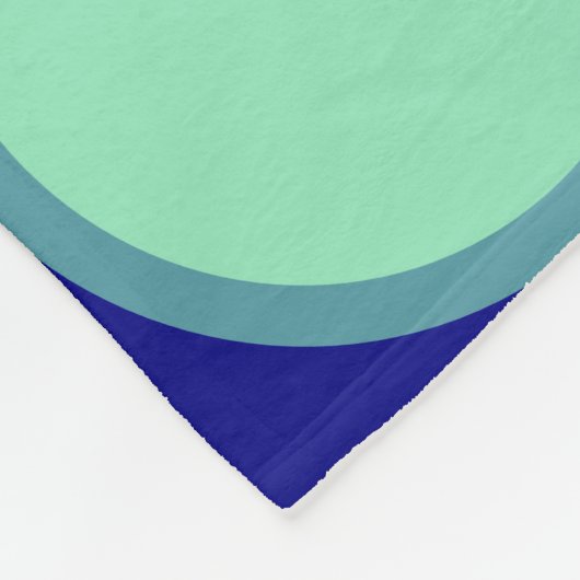 Personalized Navy Mint Polka Dot Pattern Modern  Fleece Deken (Hoek)