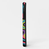 Personalized Neon Abstract Pattern — Retro Design Case-Mate iPhone Case (Achterkant/links)