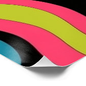 Personalized Neon Abstract Pattern — Retro Design Perfect Poster (Hoek)