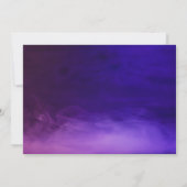 Personalized Neon Glow Birthday Invitation Photo Kaart (Achterkant)