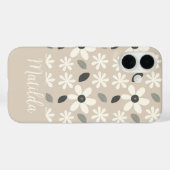 Personalized neutral color daisy  Case-Mate iPhone case (Achterkant (horizontaal))
