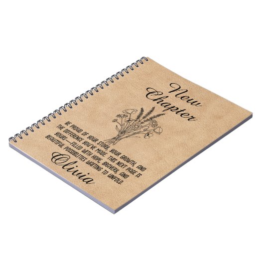 Personalized New Chapter Spiral Journal Gift Notitieboek (Linkerzijde)