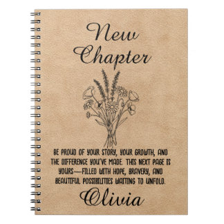 Personalized New Chapter Spiral Journal Gift Notitieboek
