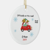 Personalized New Driver Ornament, Custom Licensed  Keramisch Ornament (Rechts)