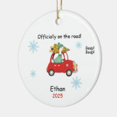 Personalized New Driver Ornament, Custom Licensed  Keramisch Ornament (Links)