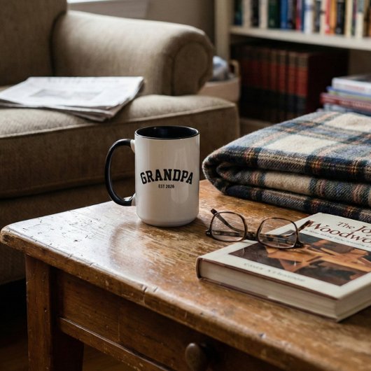Personalized New Grandpa Est Date Father's Day Mok