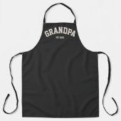 Personalized New Grandpa Est Date Father's Day Schort (Voorkant)