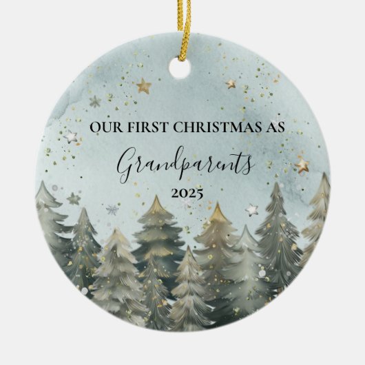 Personalized New Grandparents Ornament (Voorkant)