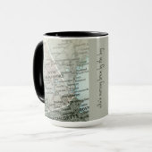 Personalized New Hampshire Map | Coastal NH Mug Mok (Voorkant links)