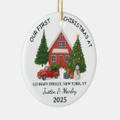 Personalized New Home Ornament Custom Address Keep (Rechts)