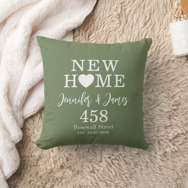 Personalized New Home Typography Couples Name Kussen (Deken)