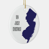 Personalized New Jersey Christmas Ornament (Rechts)