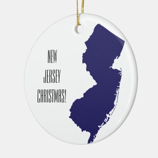 Personalized New Jersey Christmas Ornament (Links)