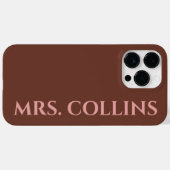 Personalized New Surname Gift for Wife or Newlywed Case-Mate iPhone Case (Achterkant (horizontaal))