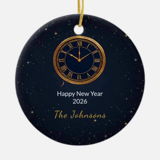 Personalized New Year 2026 Countdown Ornament (Voorkant)