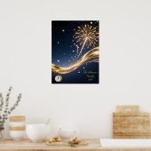 Personalized New Year 2026 Wall Art Poster (Keuken)
