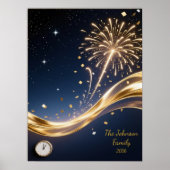 Personalized New Year 2026 Wall Art Poster (Voorkant)