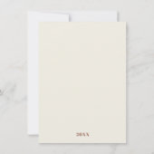 Personalized New Year Card 2026, Festive Holiday Kaart (Achterkant)