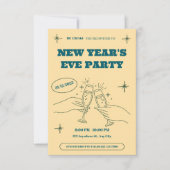 Personalized New Year's Eve Party Invitation Kaart (Voorkant)