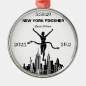 Personalized New York Marathon Finisher Ornament (Voorkant)