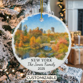 Personalized New York Ornament, Central Park Keramisch Ornament