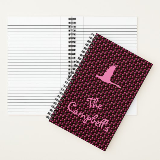 Personalized "Newberg" Pattern Spiral Notebook Notitieboek (Binnen)