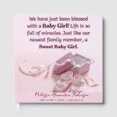 Personalized Newborn Keepsake & Shower Memory Gastenboek (Voorkant)