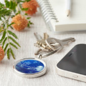 Personalized Night Sky Keychain | Starry Name  (Zijkant)