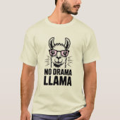 Personalized No drama Llama   T-shirt (Voorkant)