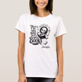 Personalized No Such Thing As Too Many Books T-shirt (Voorkant)