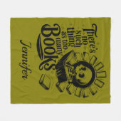 Personalized No Such Thing Too Many Bookworm Fleece Deken (Voorkant (Horizontaal))