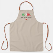 Personalized Nonna Kitchen Apron, Italian Flag  Schort (Voorkant)