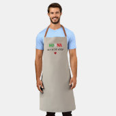 Personalized Nonna Kitchen Apron, Italian Flag  Schort (Gedragen)