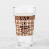 Personalized North Pole Brewing Holiday Ale Glas (Voorkant)