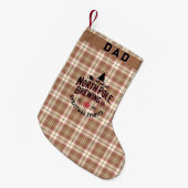 Personalized North Pole Brewing Kleine Kerstsok (Voorkant (Hangend))