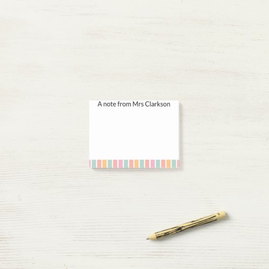 Personalized Note From Your Teacher, thankyou gift (Op bureau)