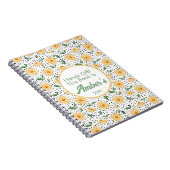 Personalized Notebook – Daisy design Notitieboek (Rechterzijde)