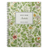 Personalized Notebook for Moms, Unique Floral  Notitieboek (Voorkant)