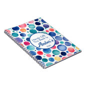 Personalized Notebook – Multicolor Circle Design – Notitieboek (Rechterzijde)