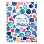 Personalized Notebook – Multicolor Circle Design – Notitieboek (Voorkant)