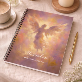 Personalized Notebook With Elegant Angel Cover Notitieboek