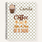 Personalized notebooks for coffee lovers notitieboek (Voorkant)