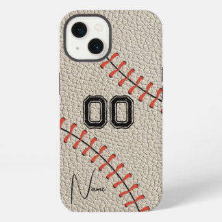 Personalized Number and Name Baseball Custom iPhone 13 Hoesje