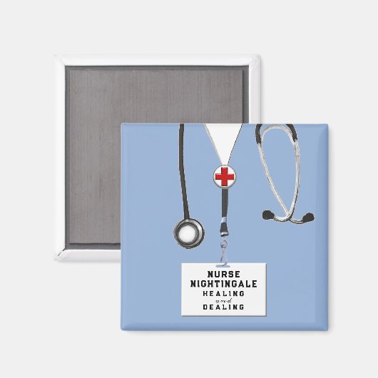 Personalized Nurse Appreciation Magnet (Voorkant / Achterkant)